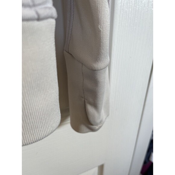 Athleta Hoodie Jacket Women’s M Triumph Luxe Shine Pearl Cream 511431 Faux Fur - Picture 8 of 11